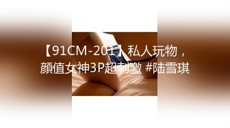 【91CM-201】私人玩物，顔值女神3P超刺激 #陆雪琪