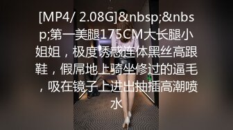 [MP4/ 2.08G]&nbsp;&nbsp;第一美腿175CM大长腿小姐姐，极度诱惑连体黑丝高跟鞋，假屌地上骑坐修过的逼毛，吸在镜子上进出抽插高潮喷水