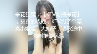 采花狂魔，【KTV勾搭探花】，寂寞的夜晚，KTV约了个漂亮小姐姐，大奶子，唱歌途中强制推倒舔逼